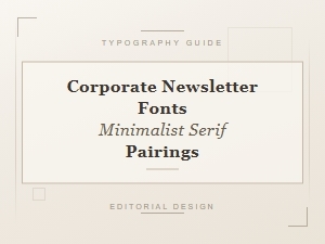 Minimalist Serif Fonts for Corporate Newsletters