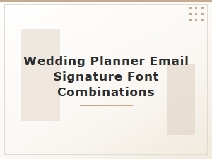 Modern Sans and Serif Fonts for Wedding Emails